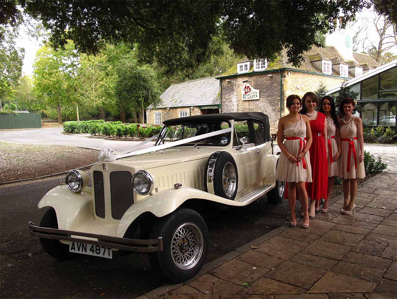 Elegant Event's wedding car, Orton Hall, Orton Longueville, Peterborough